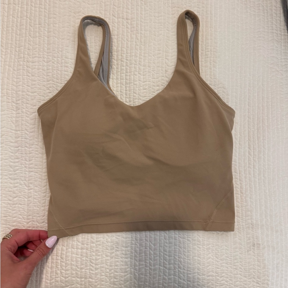 Tan athletic tank